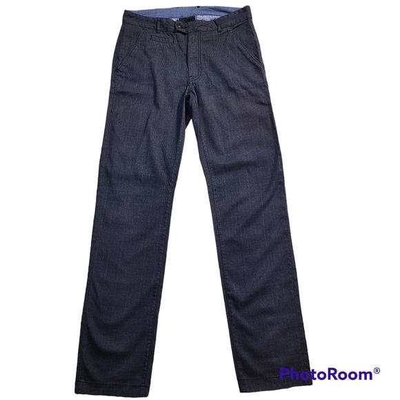 M. Benisti Men's Black Cotton Straight Fit Chino Pants size 32 - Picture 1 of 8